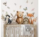 Montegoni Wandsticker Tiere Kinderzimmer Cartoon 2er Set Selbstklebend Bild 2