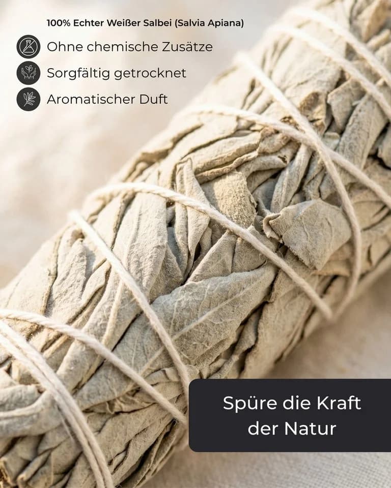 Incensera Räucherbündel Weißer Salbei 3er Pack Handgebunden - Bild 3