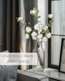Nina-Maria's Deko Gold Baumwollzweig 53 cm Natur Boho Bild 1