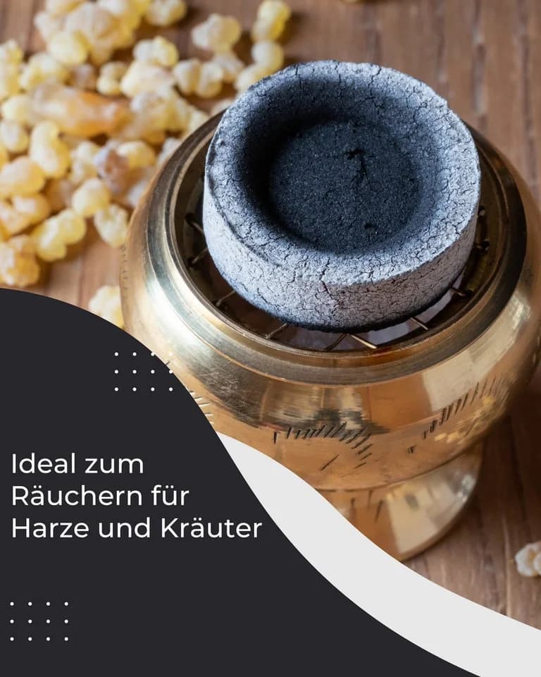 Incensera Räucherkohle 30 St - Hochwertige Kohletabletten geruchsneutral
