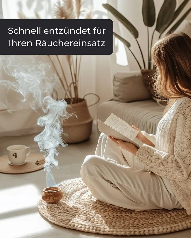 Incensera Räucherkohle 30 St - Hochwertige Kohletabletten geruchsneutral - Bild 5