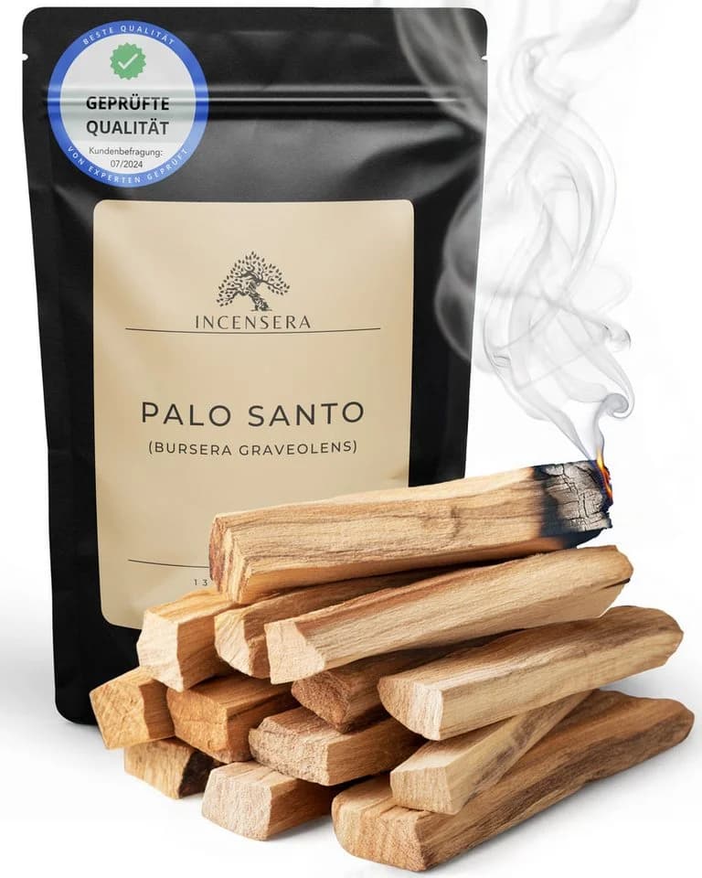 Incensera Palo Santo Räucherholz 8 Duftholz Sticks 10 cm für Ausräuchern Holz - Bild 2