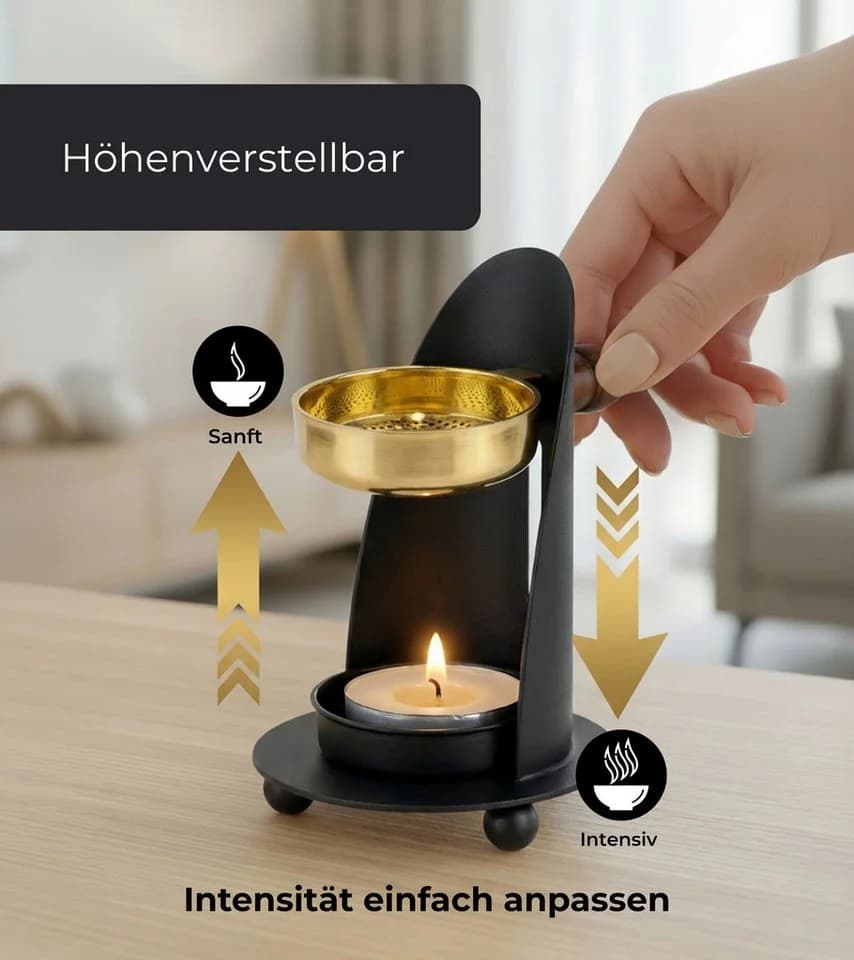 Incensera Räucherstövchen Weihrauchbrenner Gold - Bild 3