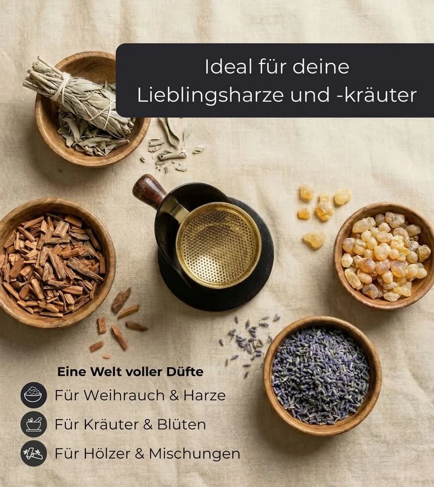 Incensera Räucherstövchen Weihrauchbrenner Gold - Bild 5