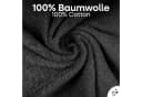 Slummer Seiftuch 10er Set 30x30 cm Frottier 100% Baumwolle Anthrazit Bild 3