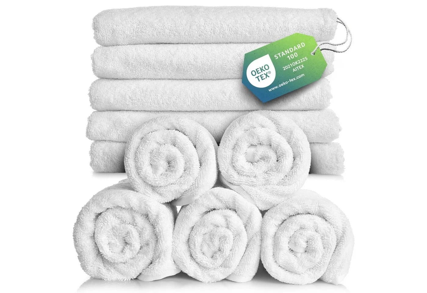 Slummer Seiftuch 10er Set 100% Baumwolle Frottier 30x30 cm - Bild 2