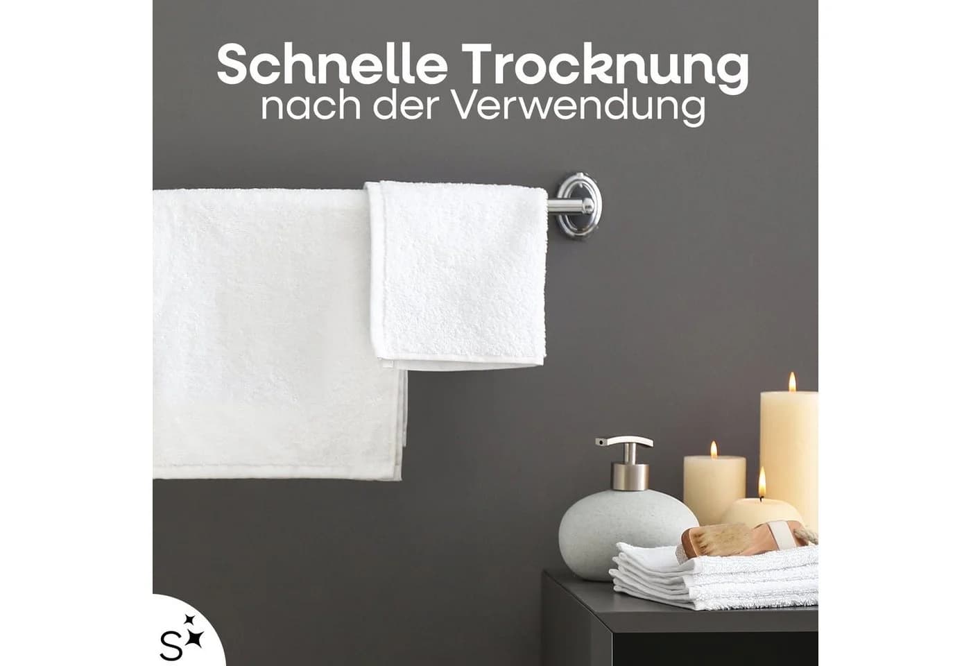 Slummer Seiftuch 10er Set 100% Baumwolle Frottier 30x30 cm - Bild 5