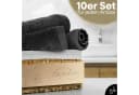 Slummer Seiftuch 10er-Set Anthrazit 30x30cm 100% Baumwolle Bild 1