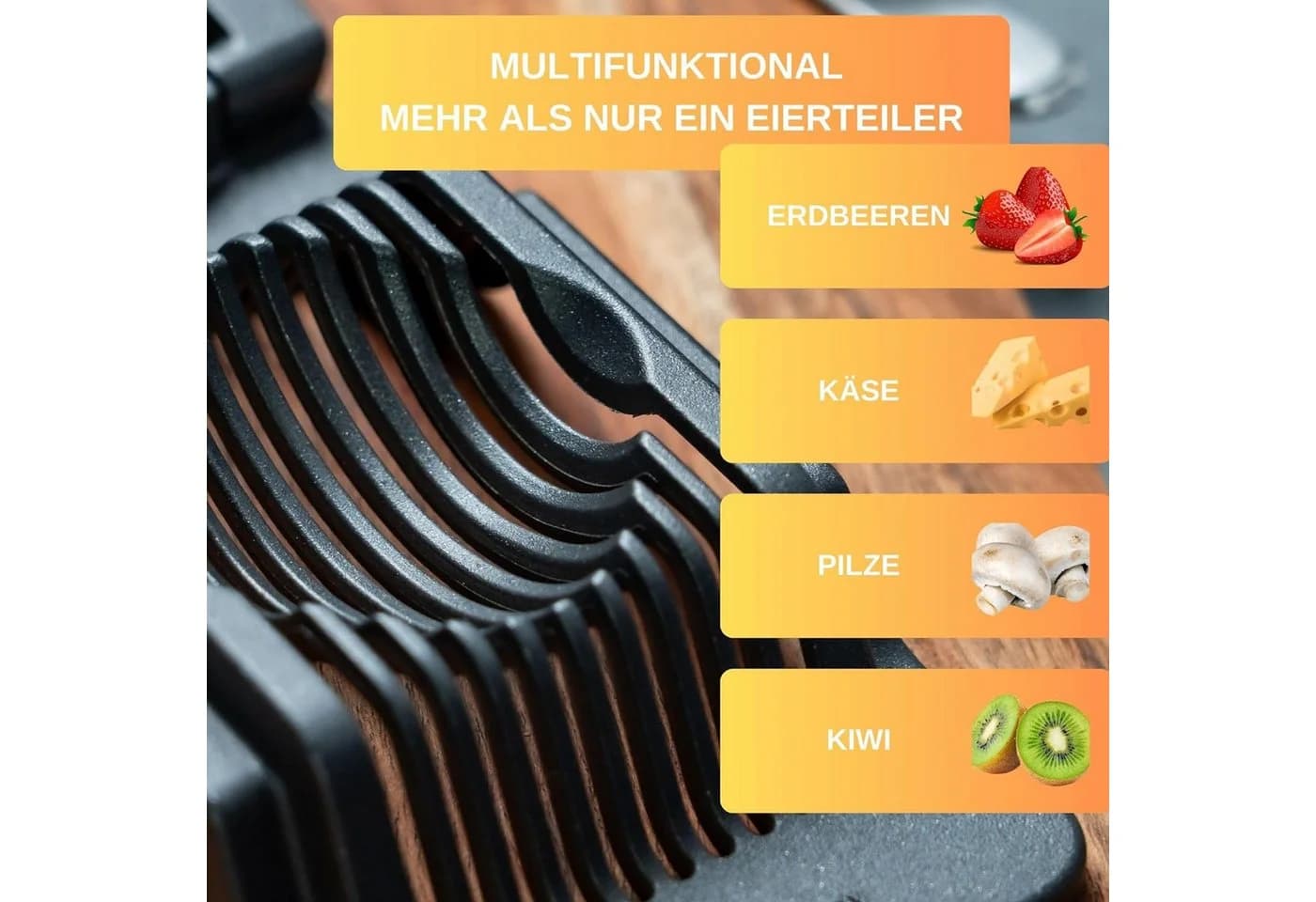 Thiru Eierschneider Edelstahl Eiergröße S-L - Bild 5