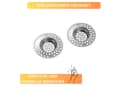 Thiru Abflusssieb 2er Set Edelstahl Ø 7 cm Bild 3