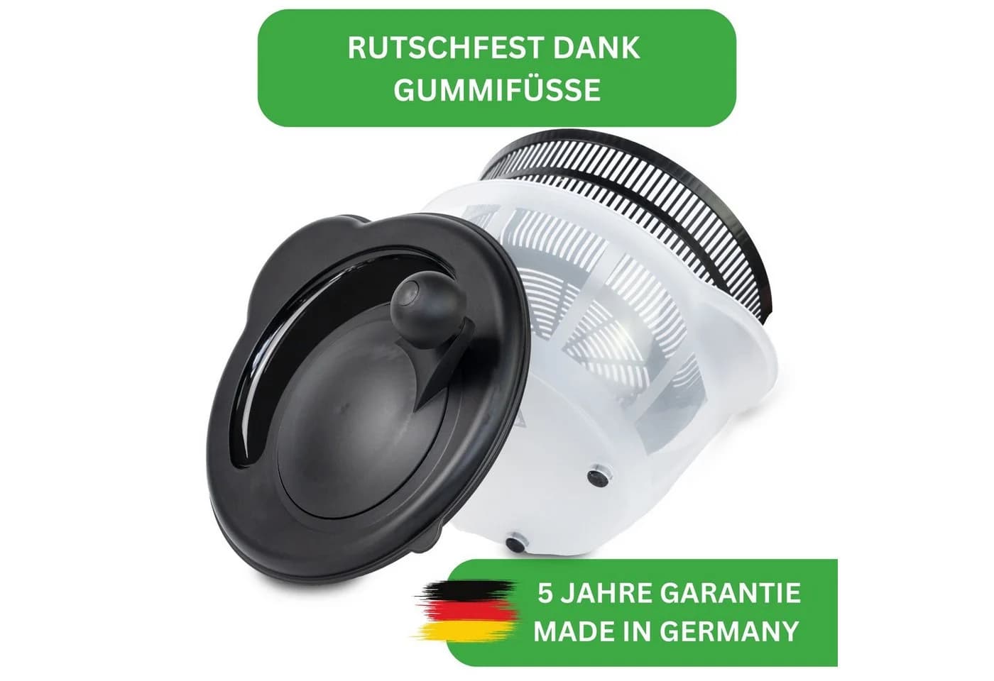 Thiru Salatschleuder Premium 5L BPA-frei Rutschfest Made in Germany - Bild 4