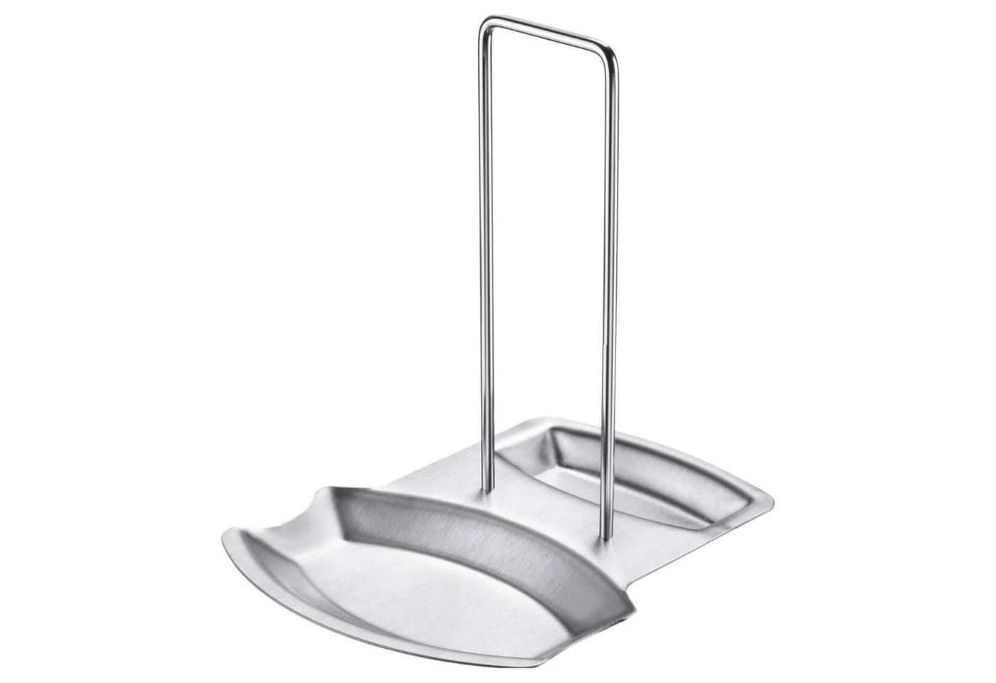 Thiru Kochlöffelhalter Ablage für Deckel + Löffel aus rostfreiem Edelstahl mit tiefen Mulden - Bild 2