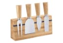 Thiru Käsemesser 5-teiliges Set mit Holzgriff und Bambus-Halterung Bild 2