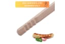 Thiru Grillzange 32 cm Buchenholz Wellenprofil Bild 3