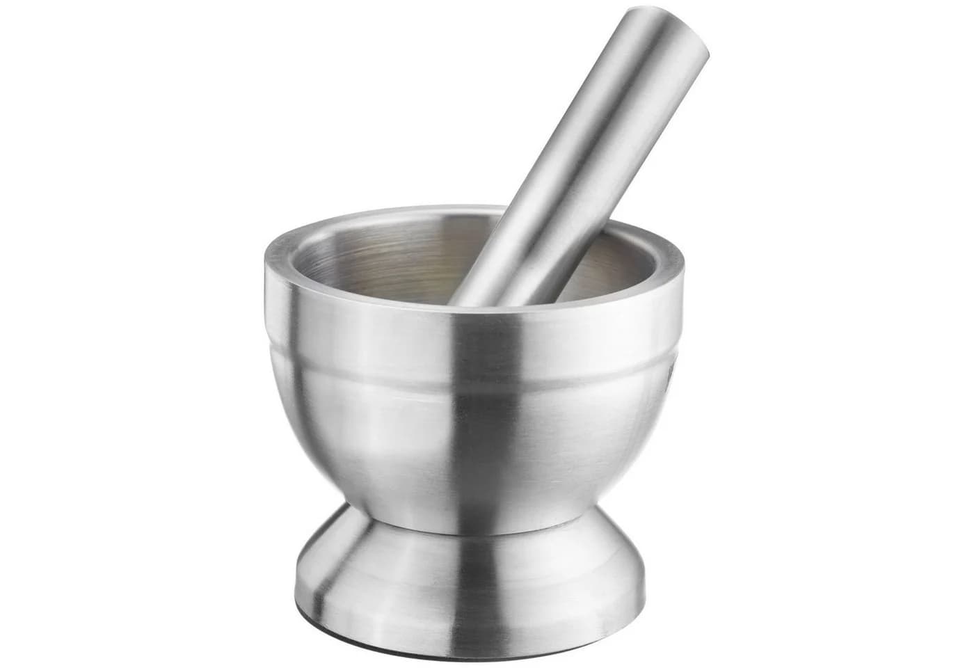 Thiru Mörser Premium Edelstahl mit Stößel und Deckel Ø 10 cm - Bild 2