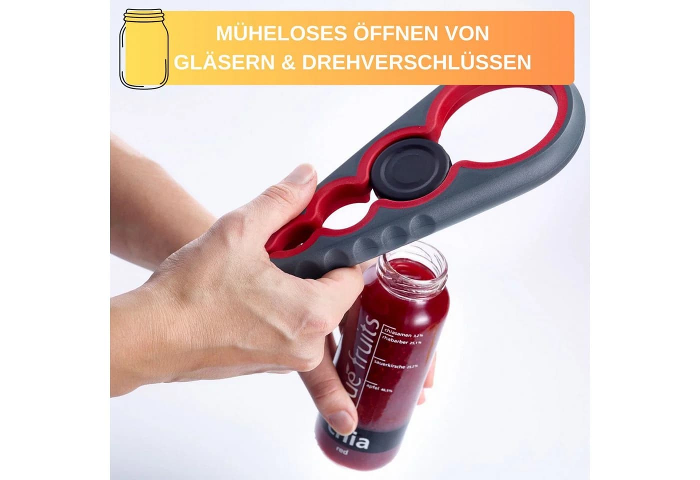 Thiru Multiöffner Deckelöffner Rot bis ø 6,5 cm - Bild 3