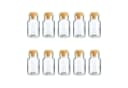 Thiru Gewürzglas Set 10-tlg. mit Korken 150ml Transparent/Braun Bild 2