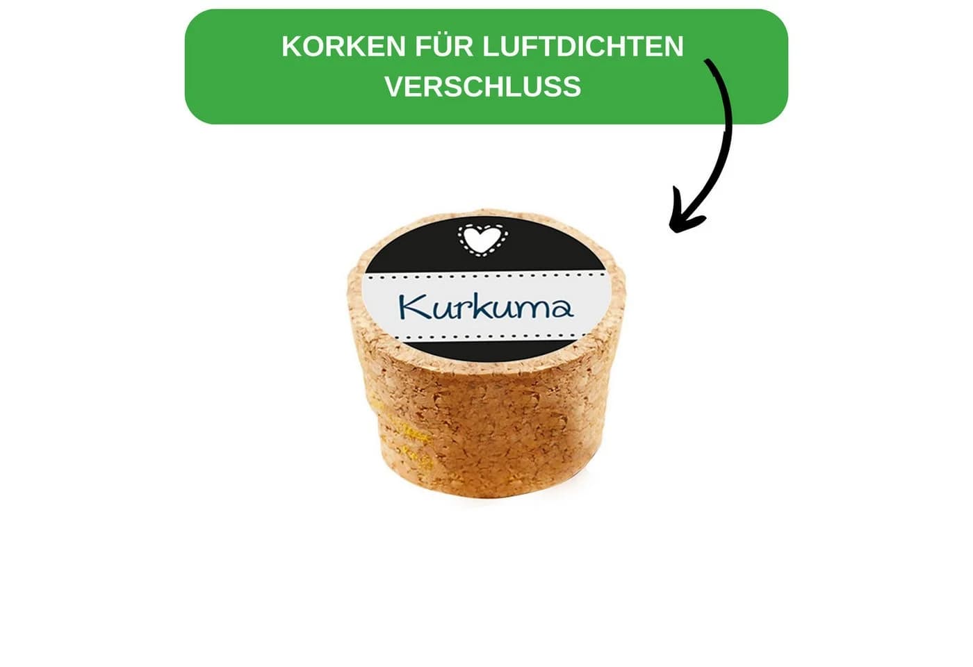 Thiru Gewürzglas Set 10-tlg. mit Korken 150ml Transparent/Braun - Bild 5
