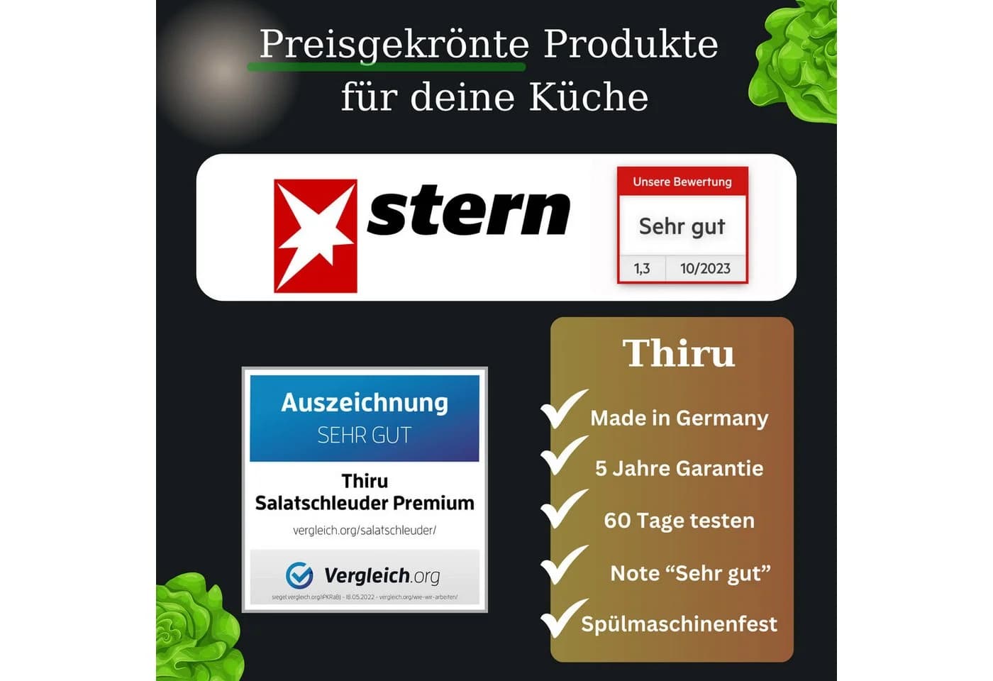 Thiru Besteckhalter Utensilienhalter Bambus 10x10x13,5cm - Bild 4