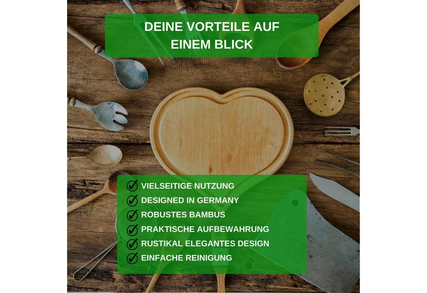 Thiru Besteckhalter Utensilienhalter Bambus 10x10x13,5cm - Bild 5