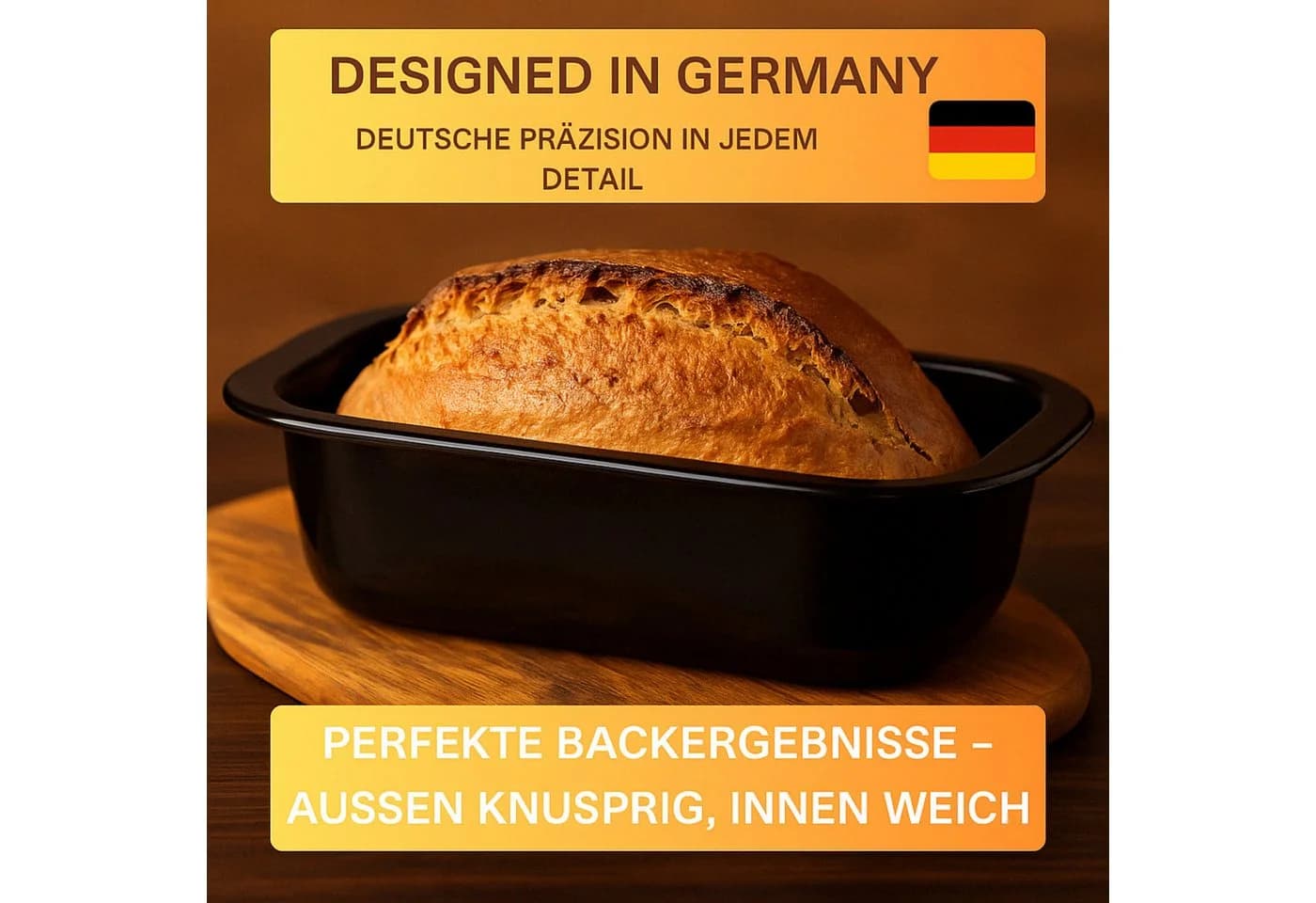 Thiru Brotbackform Emaille 35 cm