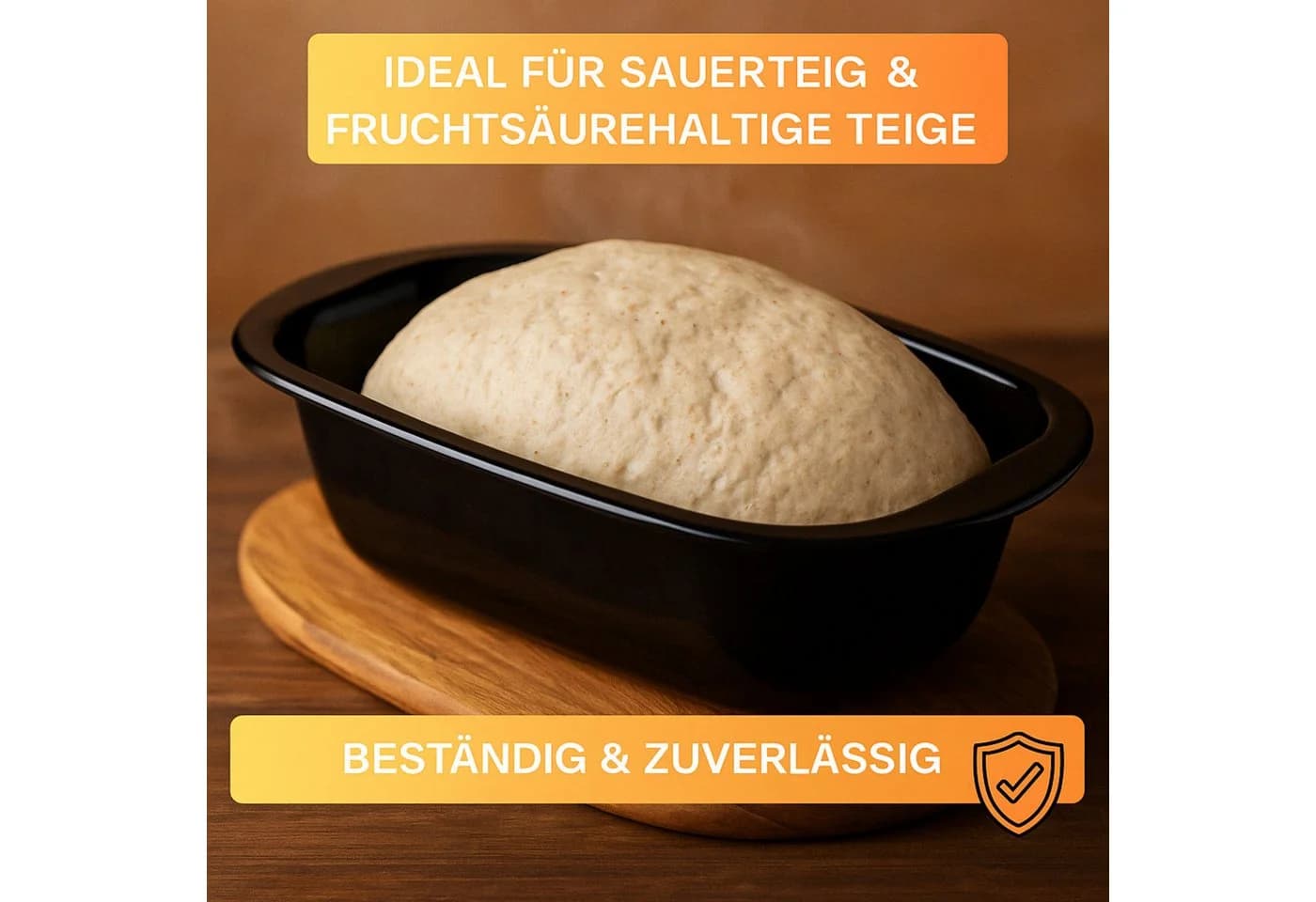 Thiru Brotbackform Emaille 35 cm - Bild 4