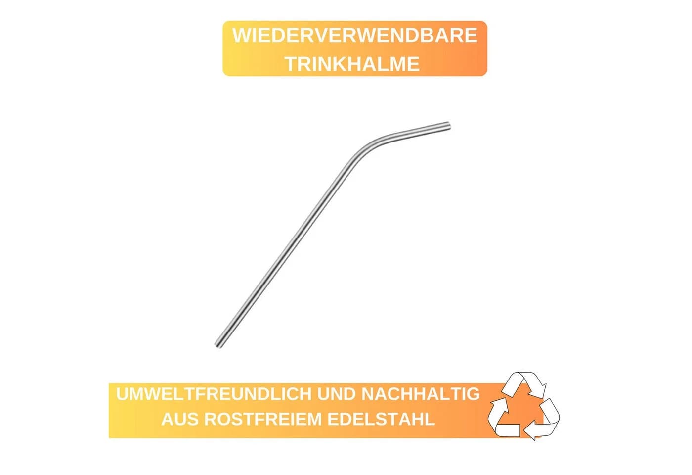 Thiru Trinkhalme 6-tlg. Edelstahl & Glas mit Reinigungsbürste - Bild 3