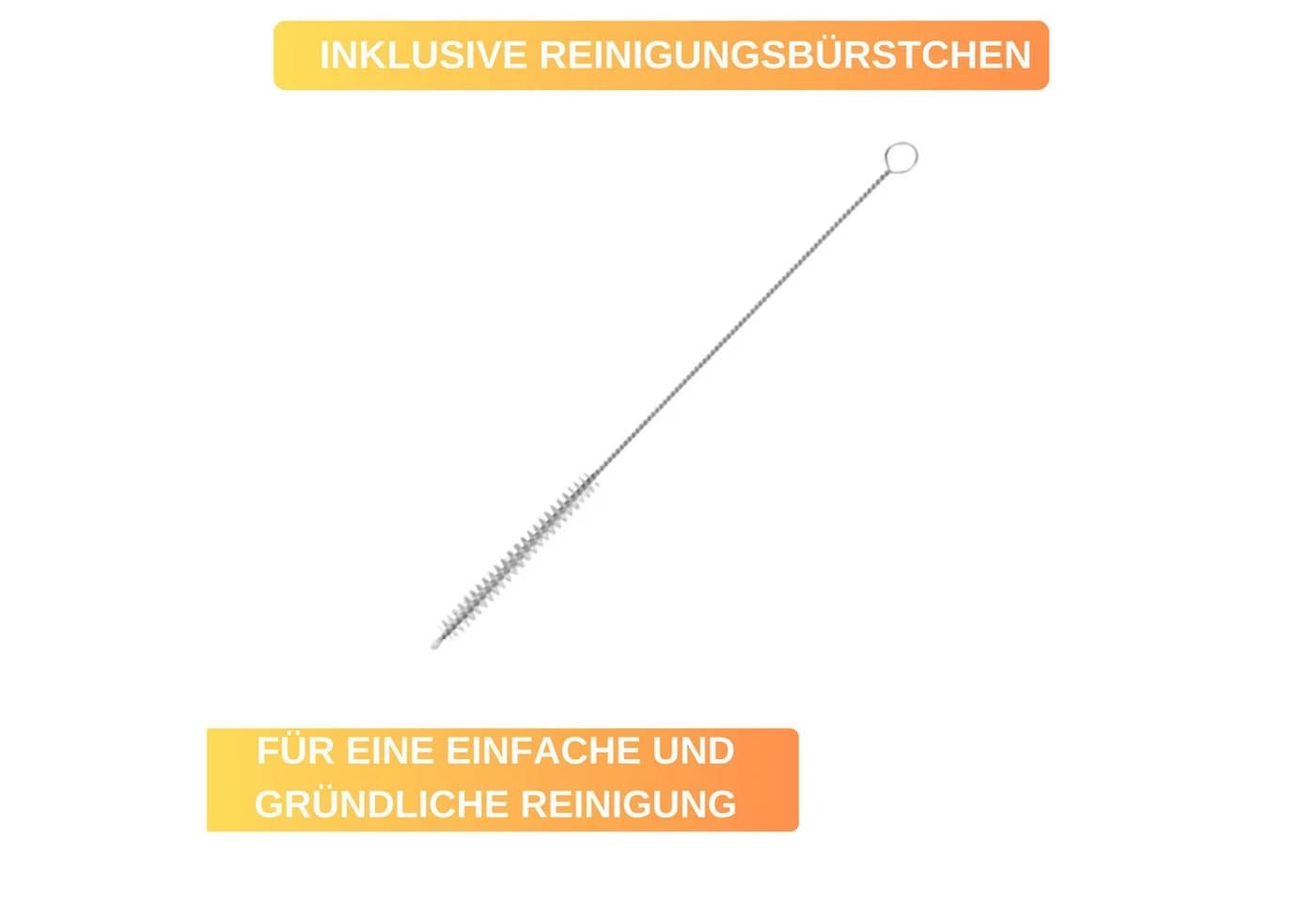 Thiru Trinkhalme 6-tlg. Edelstahl & Glas mit Reinigungsbürste - Bild 4