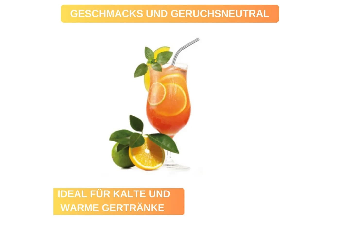 Thiru Trinkhalme 6-tlg. Edelstahl & Glas mit Reinigungsbürste - Bild 5