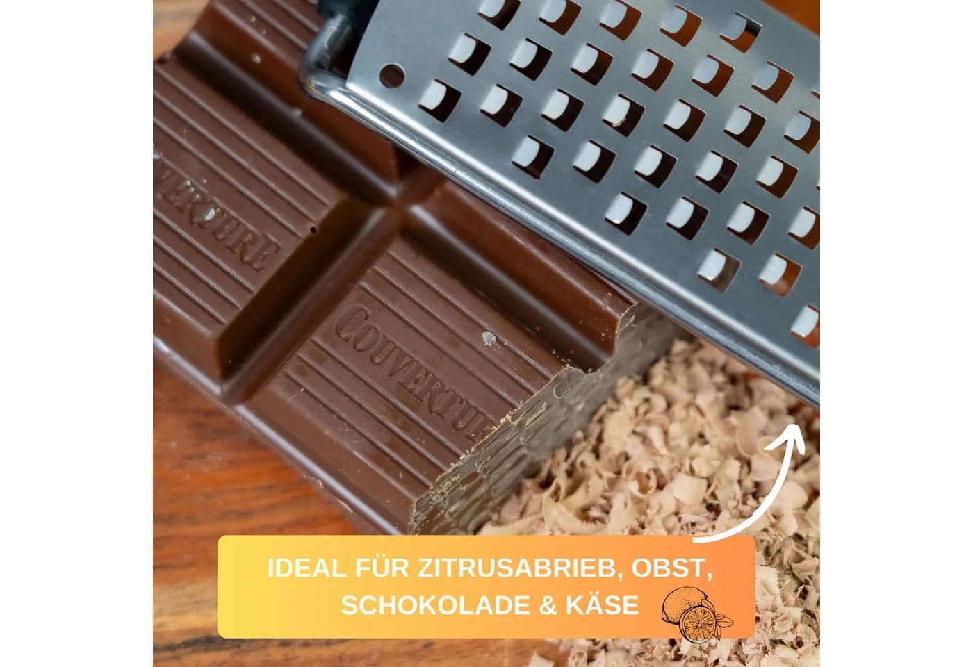 Thiru Multireibe Premium Edelstahl Klingen rutschfest