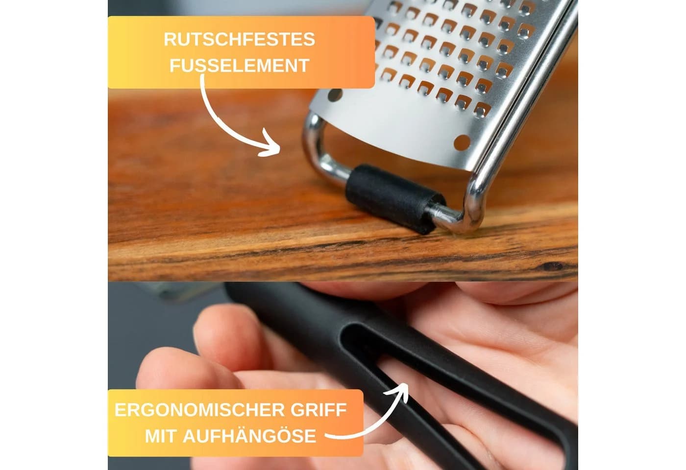 Thiru Multireibe Premium Edelstahl Klingen rutschfest - Bild 5