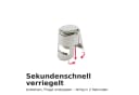 Thiru Sektflaschenverschluss Luftdicht Verchromt Bild 4