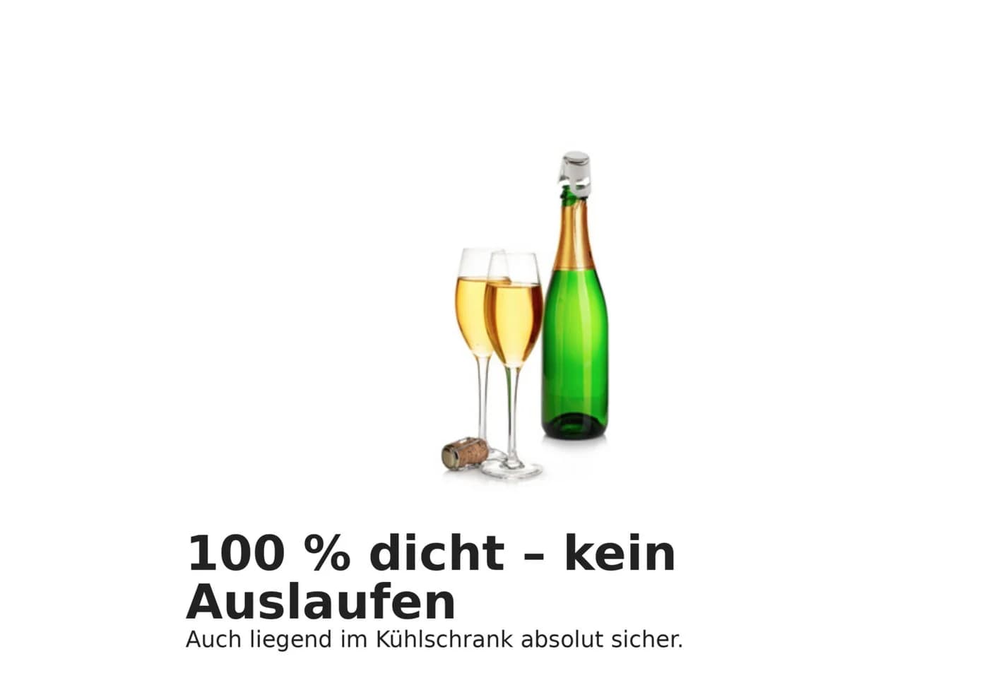 Thiru Sektflaschenverschluss Luftdicht Verchromt - Bild 5