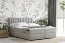 Homesy Boxspringbett EVEREST mit Bettkasten und Topper Grau Bild 1
