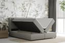 Homesy Boxspringbett EVEREST mit Bettkasten und Topper Grau Bild 3