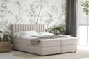 Homesy Boxspringbett EVEREST Beige mit Bettkasten und Topper Bild 1