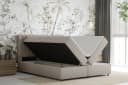 Homesy Boxspringbett EVEREST Beige mit Bettkasten und Topper Bild 3