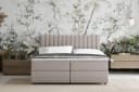 Homesy Boxspringbett EVEREST Beige mit Bettkasten und Topper Bild 4