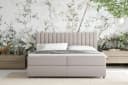 Homesy Boxspringbett EVEREST Beige mit Bettkasten und Topper Bild 4
