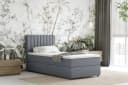 Homesy Boxspringbett EVEREST mit Bettkasten und Topper grau Bild 1
