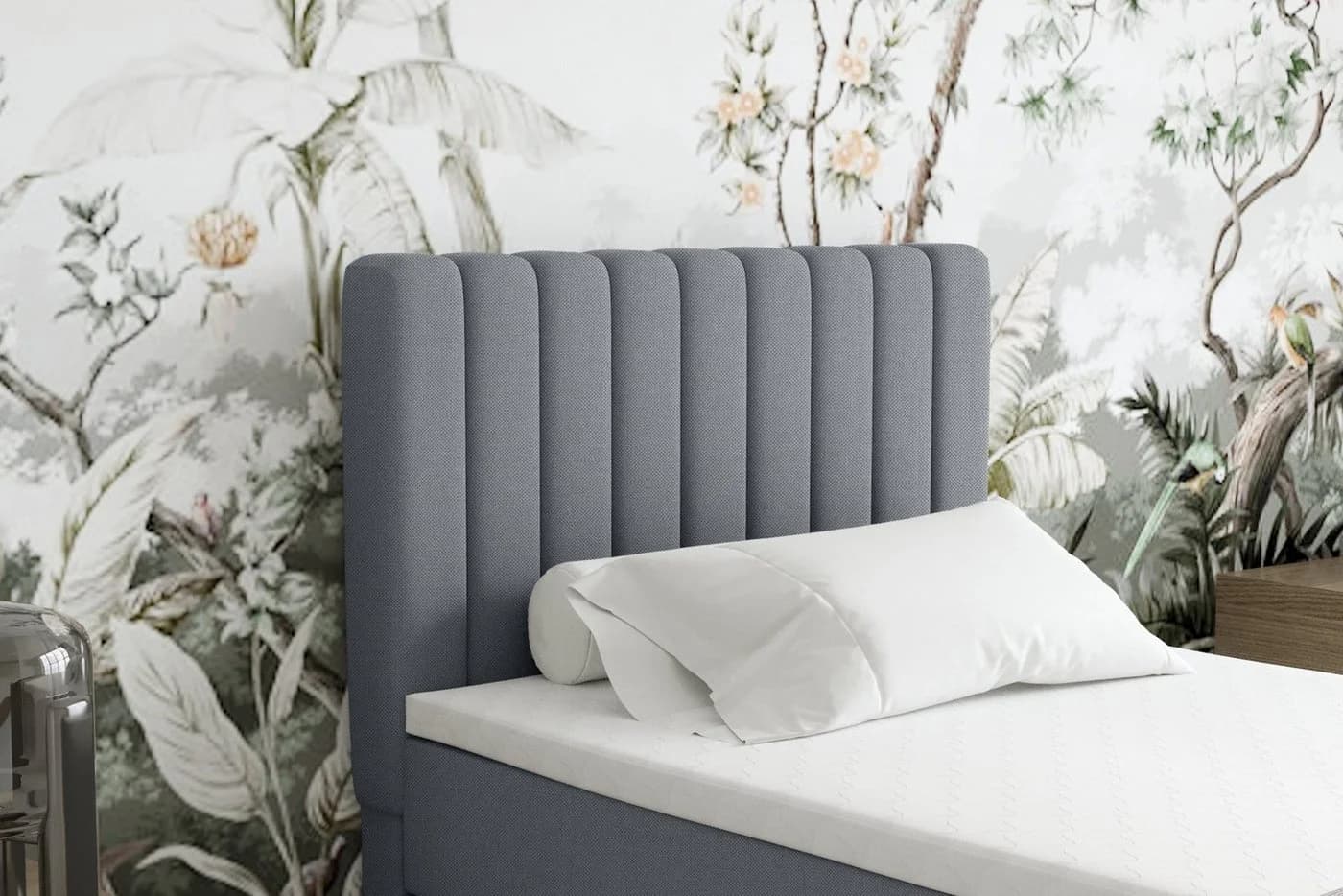 Homesy Boxspringbett EVEREST mit Bettkasten und Topper grau - Bild 5