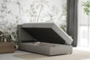 Homesy Boxspringbett EVEREST Grau mit Bettkasten und Topper Bild 3