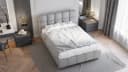 Homesy Polsterbett BLISS Grau Metallrahmen mit Lattenrost Bild 3