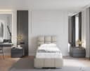 Homesy Polsterbett Bliss Braun RAVEN Stoff mit Bettkasten Bild 1