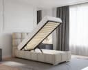 Homesy Polsterbett Bliss Braun RAVEN Stoff mit Bettkasten Bild 5