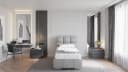 Homesy Polsterbett Bliss Grau mit Bettkasten Bild 1