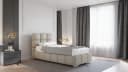 Homesy Polsterbett Bliss Braun RAVEN Stoff mit Bettkasten Bild 2