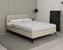 Homesy Polsterbett MAVILO Beige Massivholz Rahmen Bild 2