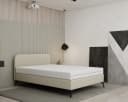 Homesy Polsterbett MAVILO Beige Massivholz Rahmen Bild 5