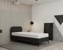 Homesy Polsterbett MAVILO Schwarz Massivholz gepolstert Bild 5